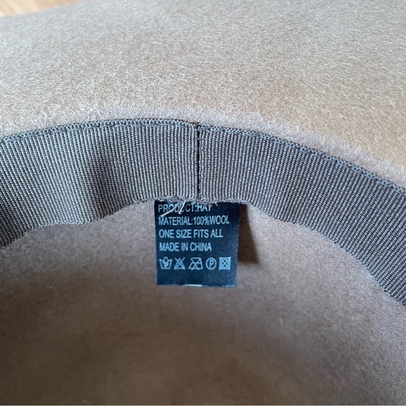 Nashville Hat- brown 100% wool brown floppy hat - Picture 5 of 6